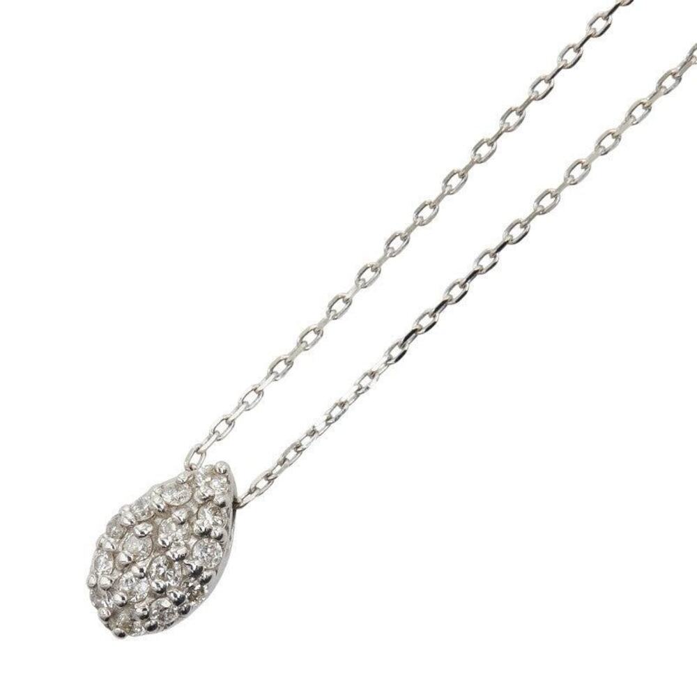 Unbranded Diamond Pendant Necklace 18K White Gold